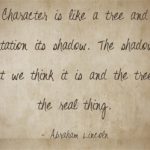 Character-is-like-a-tree
