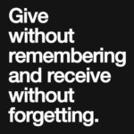 give-without-remembering